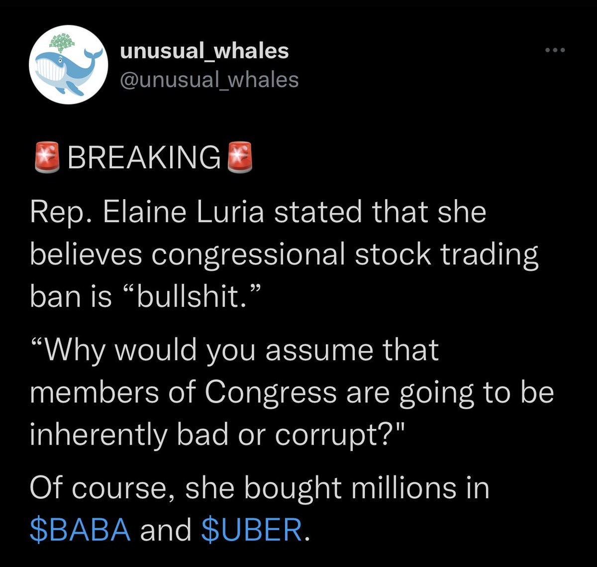GriffinsMayo's tweet photo. Elaine Luria is different y’all. https://t.co/uKNp8yihf9