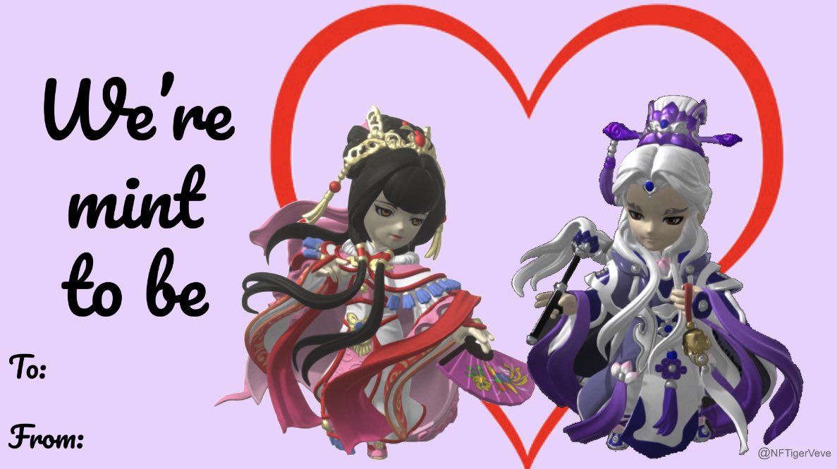 NFTigerVeve's tweet photo. Here are some more of these silly things. 💐🥰#vevevalentines #veve #NFTs #ValentinesDay #nftcollectors #omihomies #vevefam #Cthulhu #AdventureTime #ghosttrap https://t.co/MGOv23feO6