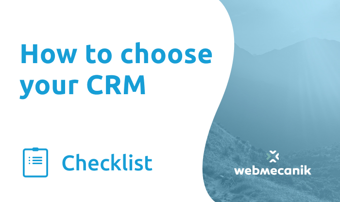 Webmecanik Pipeline (@webmecanik_ppl) on Twitter photo Choosing a new #CRM can sometimes be a real headache. 🤯
To help you in this crucial decision, <a href="/Webmecanik_PPL/">Webmecanik Pipeline</a> team had prepare an 8 points checklist to guide you. Define your needs and choose the perfect tool for you! 💍
swll.to/0P0Gx Choosing a new #CRM can sometimes be a real headache. 🤯
To help you in this crucial decision, <a href="/Webmecanik_PPL/">Webmecanik Pipeline</a> team had prepare an 8 points checklist to guide you. Define your needs and choose the perfect tool for you! 💍
swll.to/0P0Gx