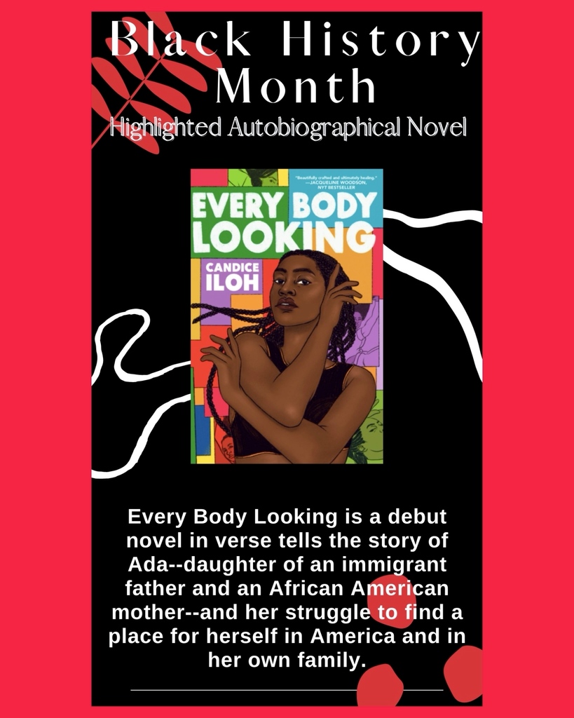 USMKeleherLearn's tweet photo. The KLC has a great selection of books that can help us celebrate Black History Month. Check out our first collection highlight, "Every Body Looking" by Candice Iloh!
#BlackHistoryMonth #KeleherLearningCommons https://t.co/aHxOlVqaUy