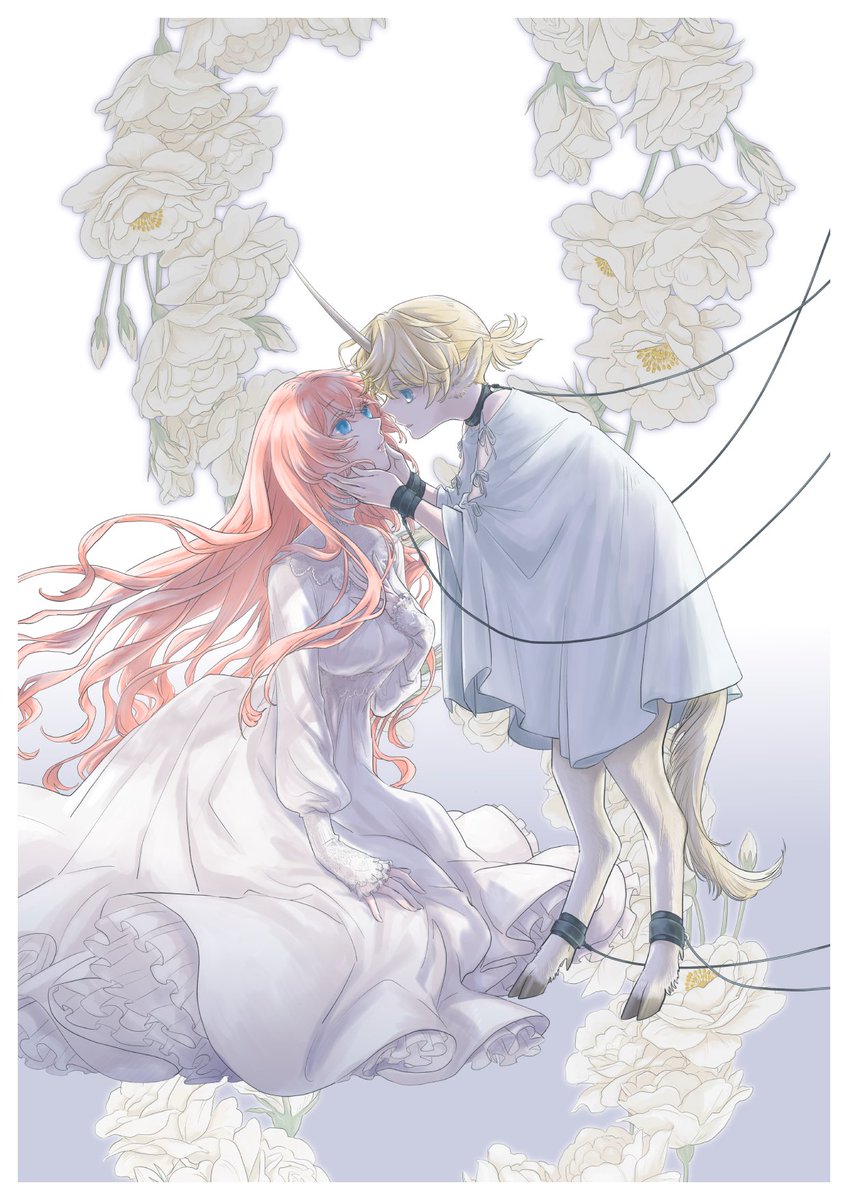 鏡音レン ,巡音ルカ 「②ネップリに出したレンルカ2枚目がレンルカアンソロJEWEL STORY寄稿イラ」|sekiのイラスト
