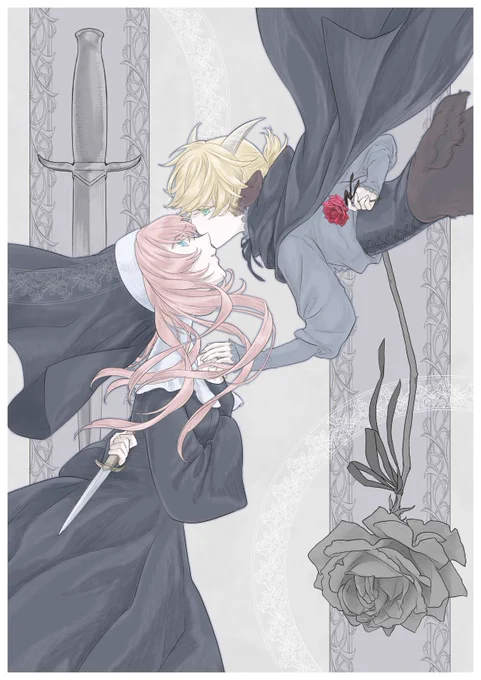 ②ネップリに出したレンルカ2枚目がレンルカアンソロJEWEL STORY寄稿イラスト、2、3枚目がレンルカアンソロLinaria寄稿イラストです! 