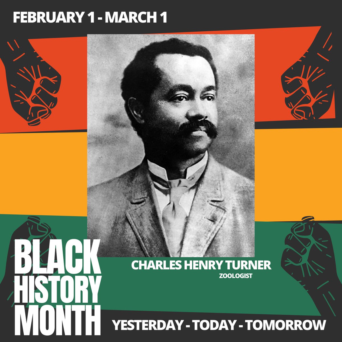 Charles Henry Turner was a zoologist known for his insect behavior studies, particularly bees and ants. Turner was the first African American to receive a graduate degree at U Cincinnati and earned a PhD from U Chicago. He spent most of his career as a high school teacher.