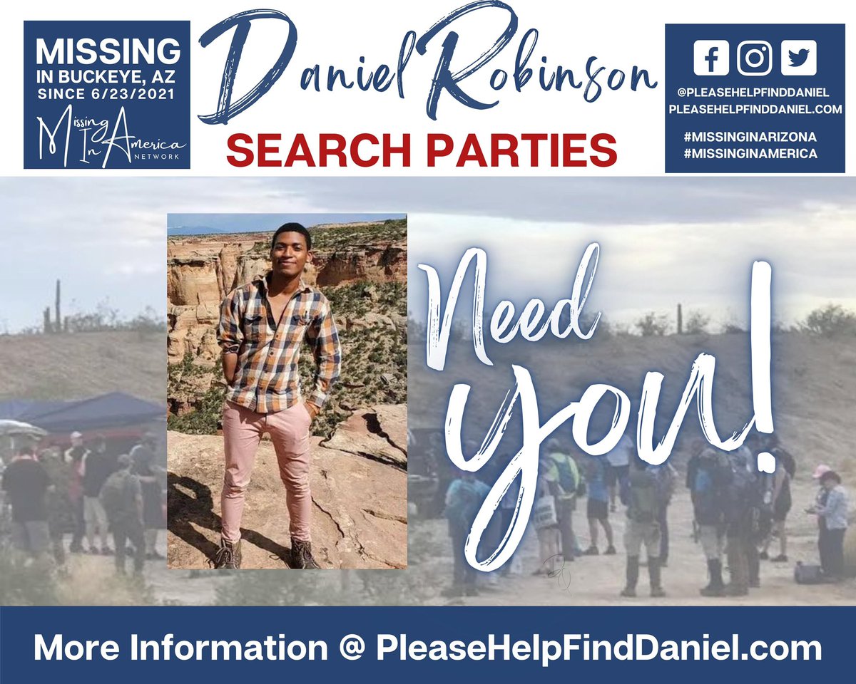 #DanielRobinson Search Parties #MissingInAmerica 🇺🇸 #MissingInArizona @MissingNAmerica #MissingInAmericaNetwork