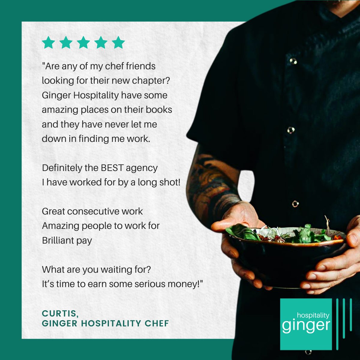 ginger_hosp's tweet image. We take pride in introducing hospitality professionals to their ideal roles. Culture fit is important to us, we want you to not only thrive in your new role, but be happy there

📱07508 521 037
✉️ hospitality@ginger-recruitment.co.uk
☎️ 01200 890 890
 
#reliefchef #chef #chefjobs