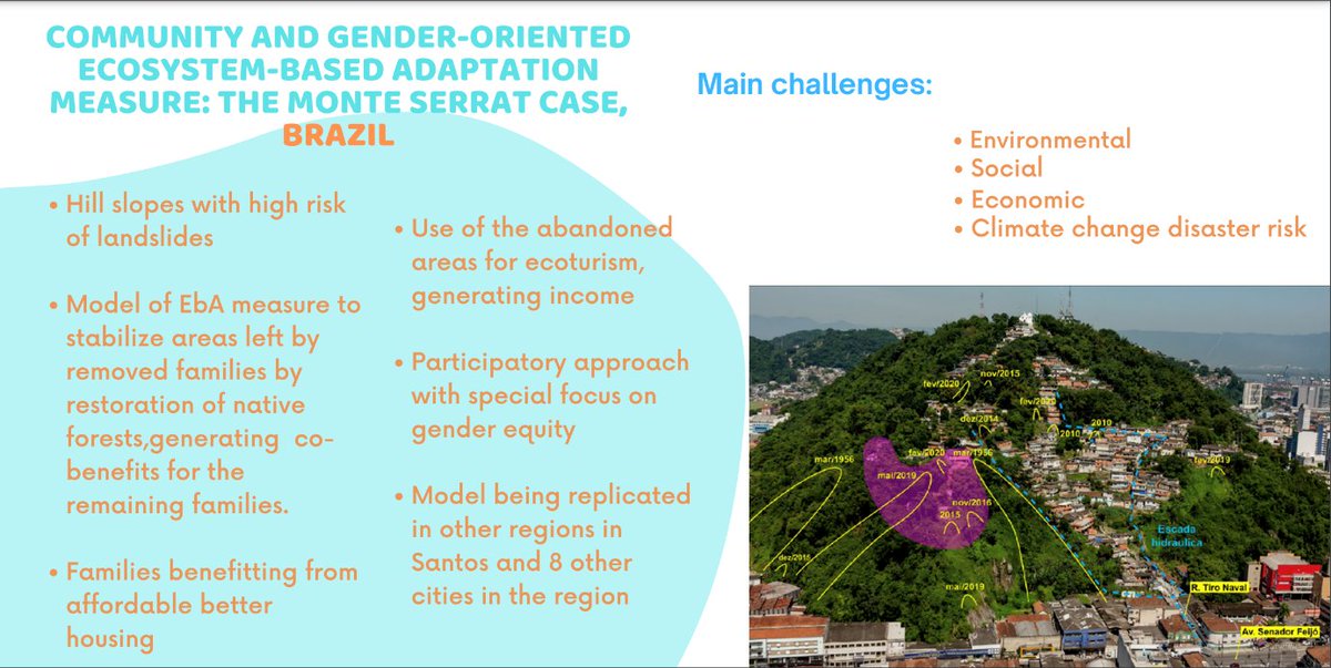 Adapt_Community's tweet photo. Have you missed the #EbACommunity of Practice WS in January?We’re sharing the poster contributions, today two from #LatinAmerica:
@giz_gmbh Brazil presented their work in Monte Serrat on Community and gender-oriented Ecosystem-based adaptation #EbA
#EbACoP marketplace 1/2 https://t.co/4vftW5HzrU