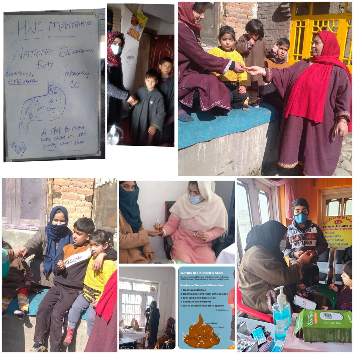National Deworming Day Observed in all Health and Wellness centers of  District Shopian today on 10 February 2022.<a href="/yasinc_ias/">Yasin M. Choudhary</a> @DhskKashmir <a href="/DhskNhm/">NCD, NHM, Kashmir Division</a>