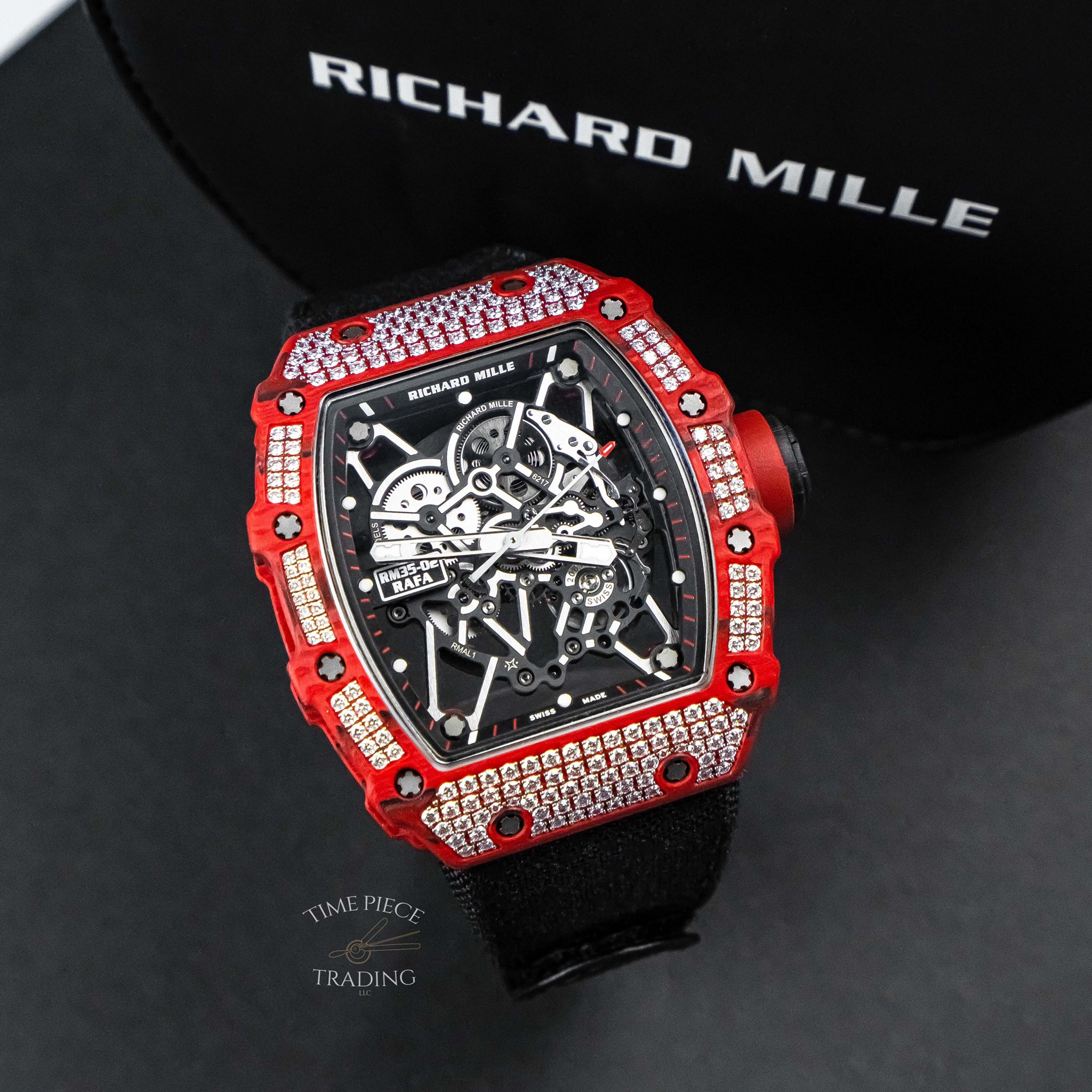 Richard mille red diamond hot sale