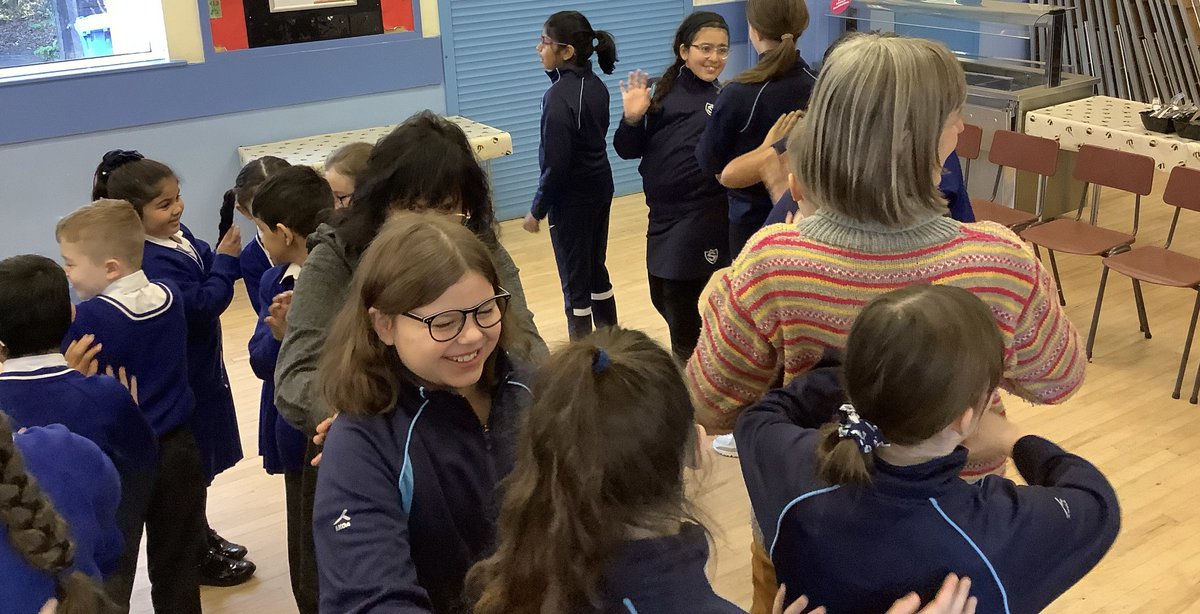 MrsDwhelan's tweet photo. The children learnt how to give a 'pizza' massage today. They were very kind and respectful to each other and made sure they asked the person's permission first. Ask your child to give you a demonstration tonight - you won't regret it! @TheShrubberySch #ChildrensMentalHealthWeek https://t.co/37JpBpYY9F