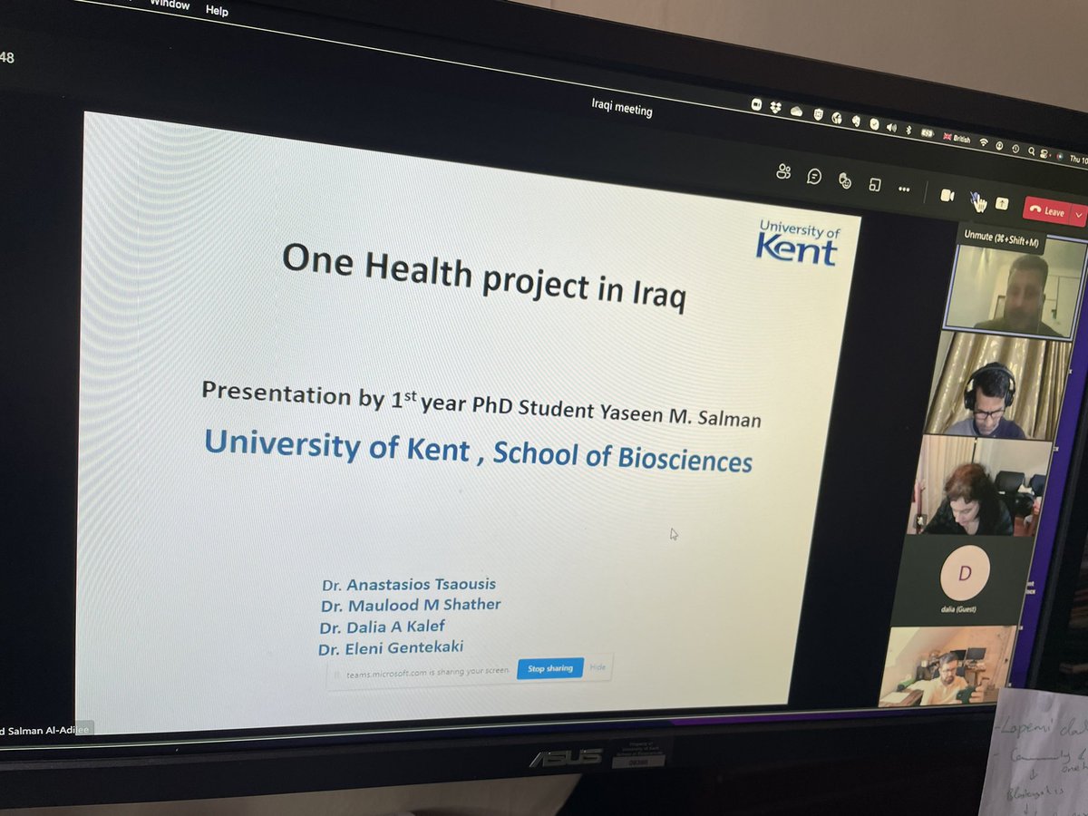 Dr. Anastasios Tsaousis (@adtsaousis) on Twitter photo First supervisory meeting for my new PhD student Yaseen with a great team of advisors: <a href="/MauloodShather/">Maulood Turfah</a> , <a href="/Dalia56259200/">Dalia</a> and <a href="/CiliateGal/">eleni gentekaki</a> ! Looking forward to get this #OneHealth project up and going! #parasites <a href="/biokent/">School of Biosciences, University of Kent</a> <a href="/RAPID_UoKent/">RAPID</a> First supervisory meeting for my new PhD student Yaseen with a great team of advisors: <a href="/MauloodShather/">Maulood Turfah</a> , <a href="/Dalia56259200/">Dalia</a> and <a href="/CiliateGal/">eleni gentekaki</a> ! Looking forward to get this #OneHealth project up and going! #parasites <a href="/biokent/">School of Biosciences, University of Kent</a> <a href="/RAPID_UoKent/">RAPID</a>