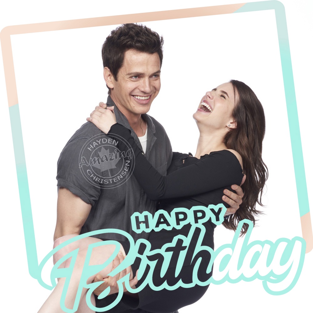 Happy birthday to cheerful Hayden Christensen and Emma Roberts for Litlle Italy promotional 