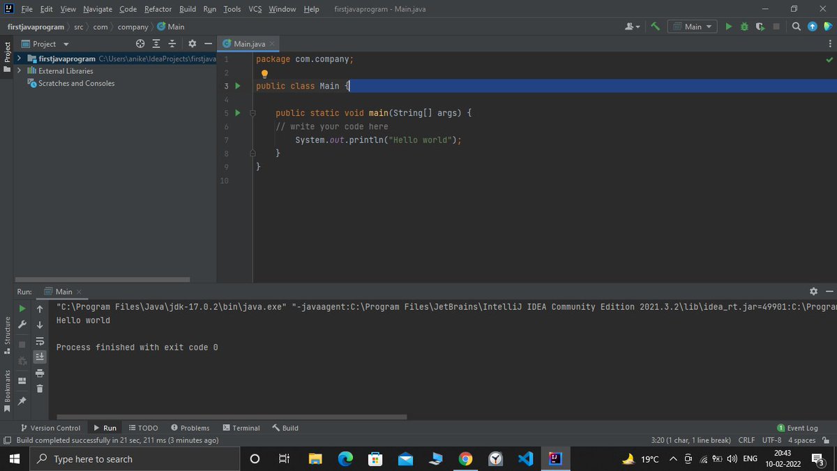 code_aniket07's tweet image. Wrote first code in java but will become master in it.
#firstcode #codinglife