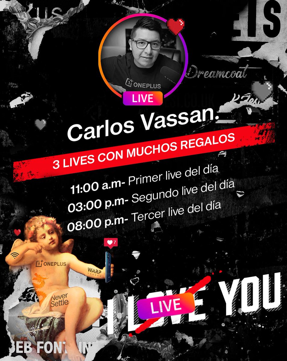 OnePlus_MEX's tweet photo. ¡Les traemos sus regalos para celebrar este 14 de febrero en conjunto con @Carlos_Vassan!

Tip: no olviden usar el hashtag #MiUnoMásEs que será su clave para ganar. 😏

Livestream en Instagram: https://t.co/smVnqFBi5b https://t.co/5DLlPnA7dC