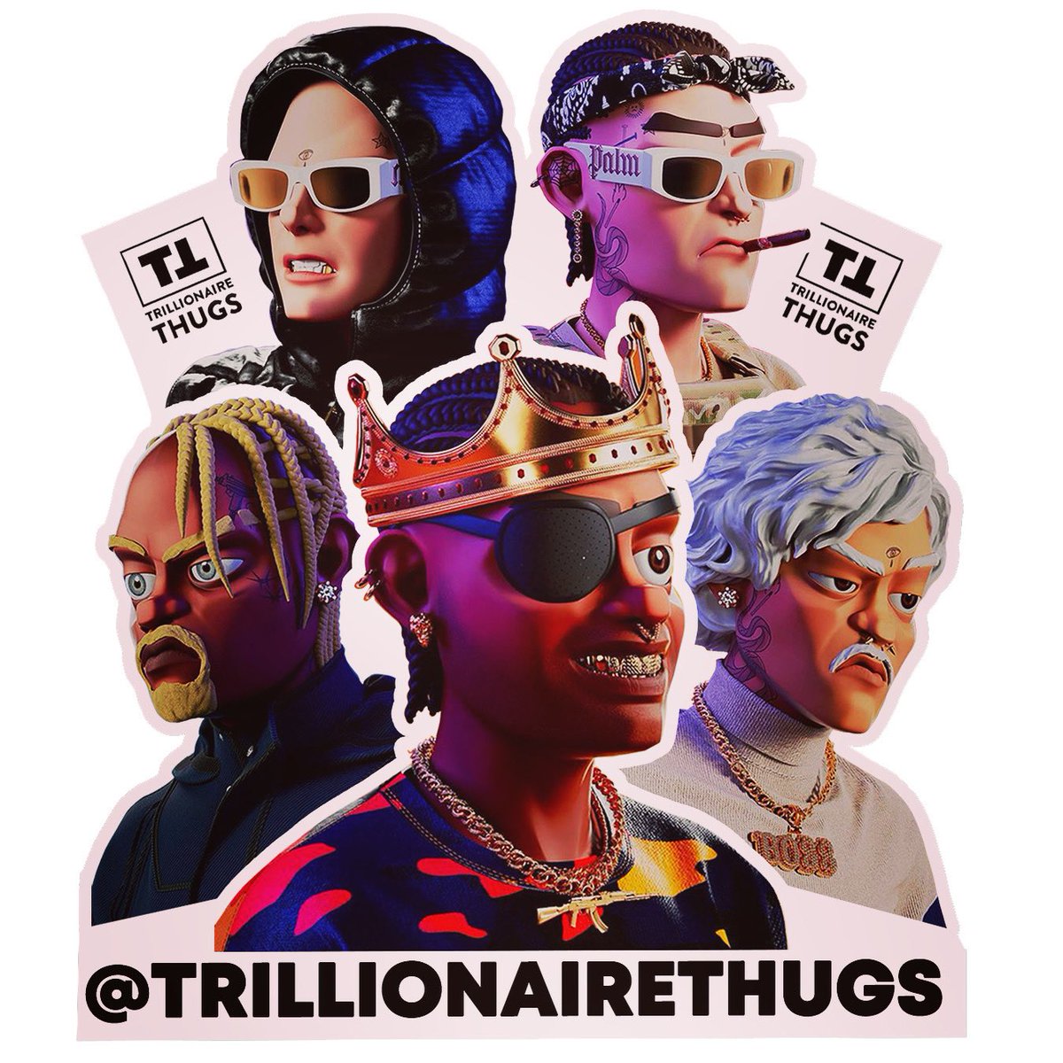 1DOLLAMELLA's tweet photo. @NFTKollector @TThugsNFT GET YOUR HANDS ON SOME TTHUGS❗️MORE THAN AN NFT.. WE JUST GETTING STARTED🚀🚀🚀 #Trillionairethugs #NFTdrop #NFTGiveaway https://t.co/OA4bZJo8Cs