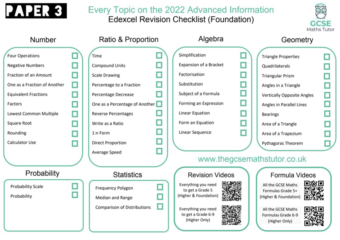 gcsemathstutor's tweet photo. 🚨Updated the Download Link!🚨

Now includes:

💠 All The Boards (Edexcel, AQA, OCR)
💠 Both Exam Tiers

I hope this helps! Retweet if useful 😁

Enjoy! https://t.co/FFdrJrhrFE