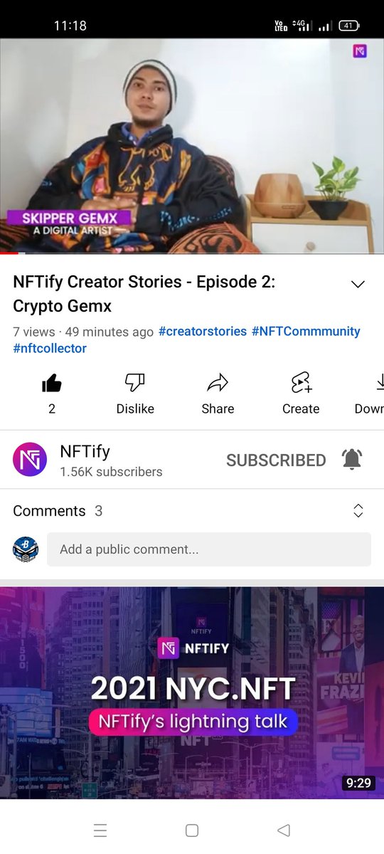 Thank you <a href="/nftify_official/">NFTify • NFT Marketplace Solution</a>
for giving me the opportunity to share my humble journey as an NFT artist, I really feel blessed with you guys and with the <a href="/DrakonsIO/">Drakons</a>
Fam, more power to you guys!
🌐youtu.be/ZzjUaDq46f8
🌐Mycryptogemx.club