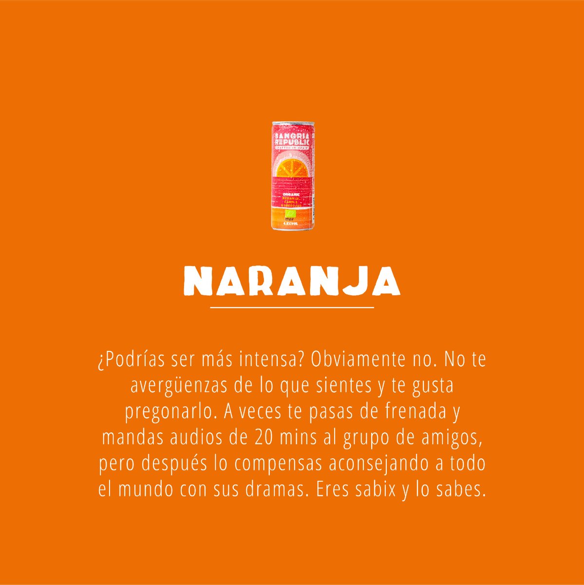 ¿Qué sangría eres según tu personalidad? 🤔 Pregúntale a tus amigos o menciona a tu mejor amigx diciéndole qué #SangríaRepublic se parece más a él o a ella.