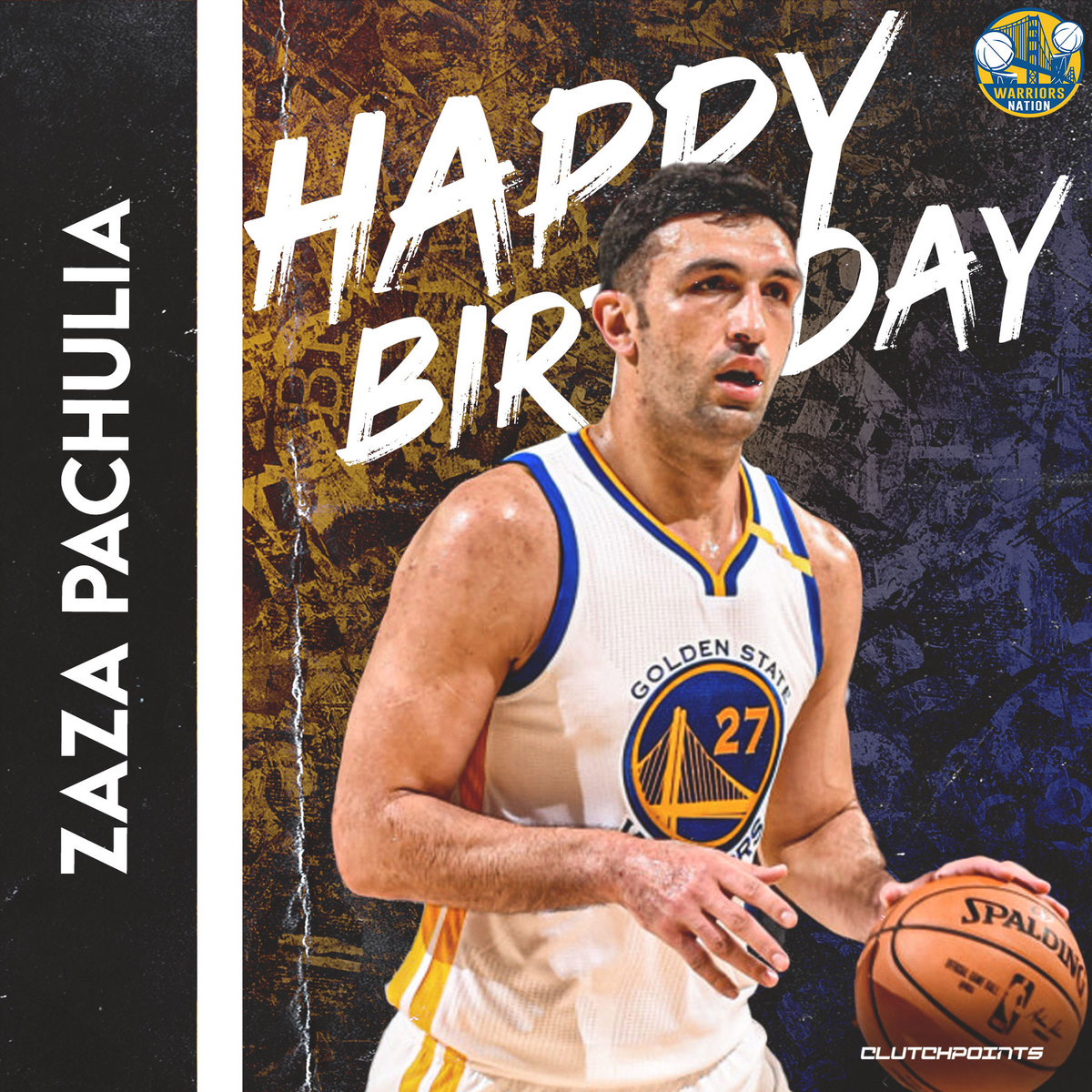 Warriors Nation, let\s all greet Zaza Pachulia a Happy 38th Birthday  