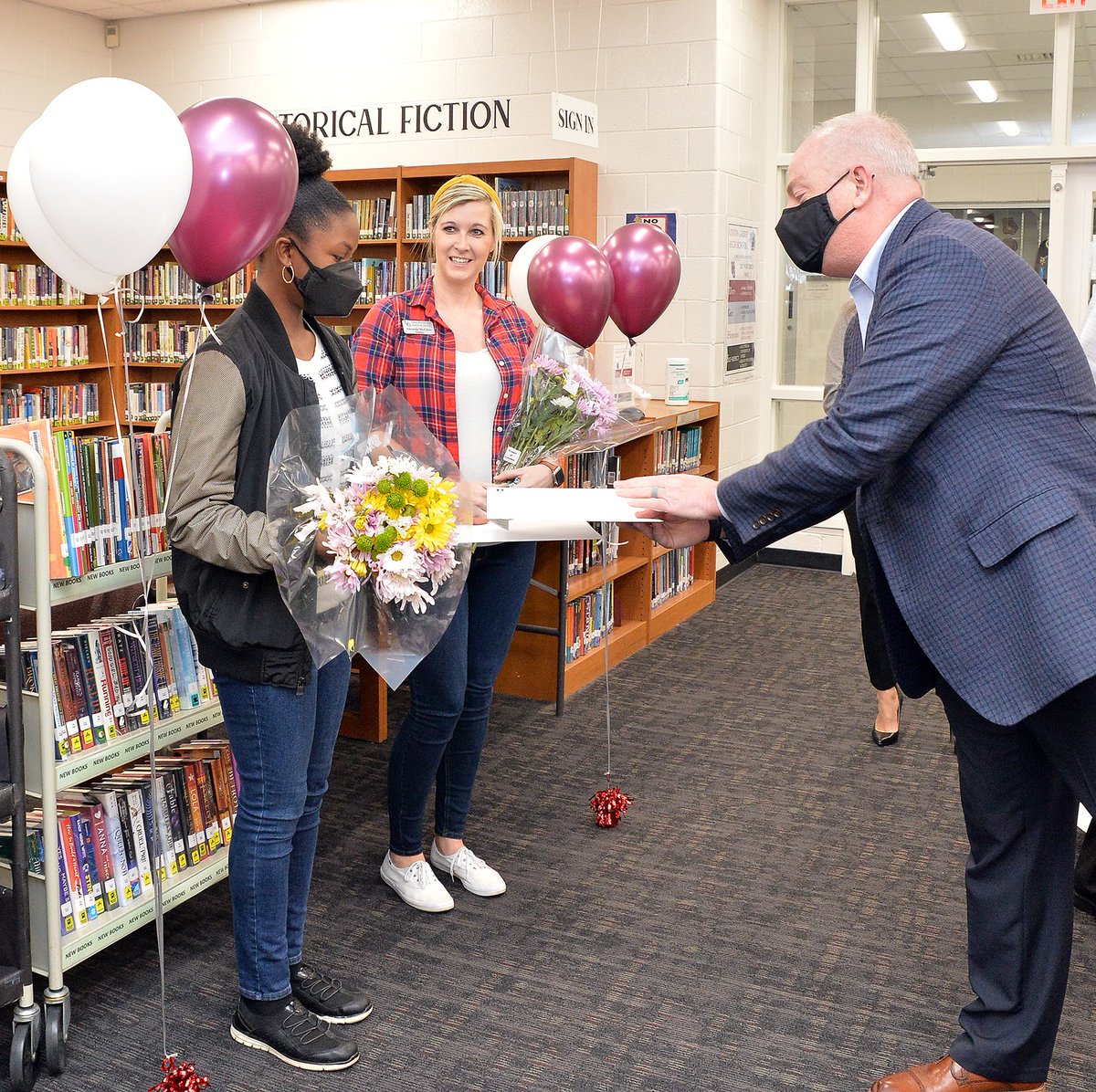 HenryCountyBOE's tweet photo. Congrats to @UGHS_Wolverines senior Wonu Abiodun &amp; her teacher Amanda McClure for being named the overall county STAR Student &amp; Teacher. @PAGE_EdNews is the sponsor of this annual award. The @Henry_Chamber sponsors the award locally. The pair now move on to the regional level. https://t.co/AAyexEME9l