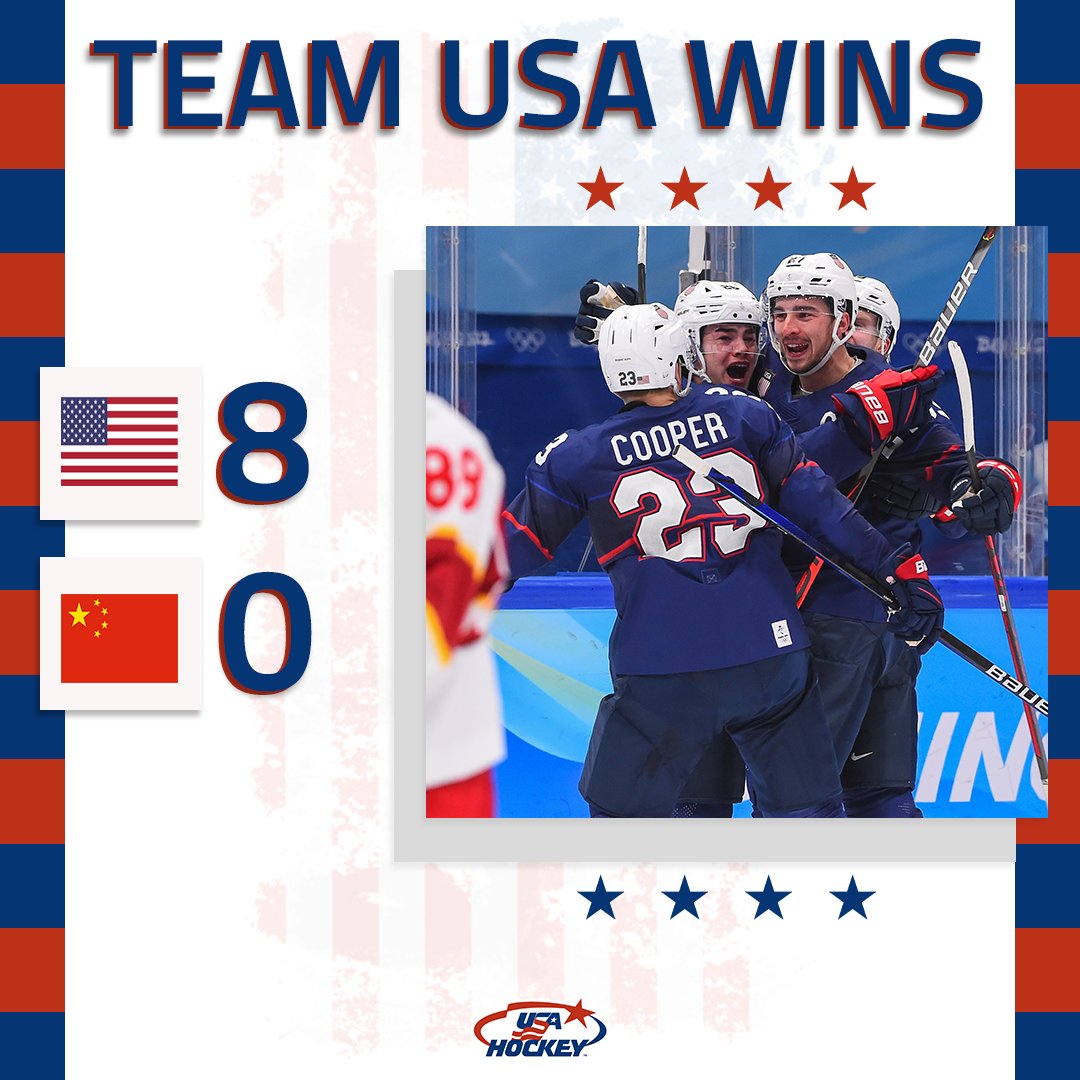usahockey's tweet photo. Off and running!👏👏

#WinterOlympics | #TeamUSA https://t.co/FnJGgauO7c