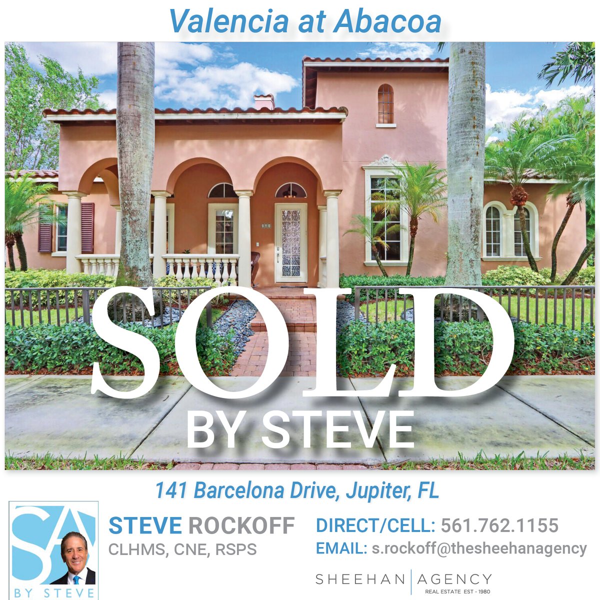 SOLD BY STEVE!🎉
Valencia at Abacoa!
📍 141 Barcelona Drive, Jupiter, FL

Steve Rockoff 
s.rockoff@thesheehanagency.com
561.762.1155
.
.
.
#sold #justsold #closingday #closed 
#thesheehanagency #RepresentedtheBuyer
#jupiterflorida #jupiterrealestate #abacoa #valenciaatabacoa