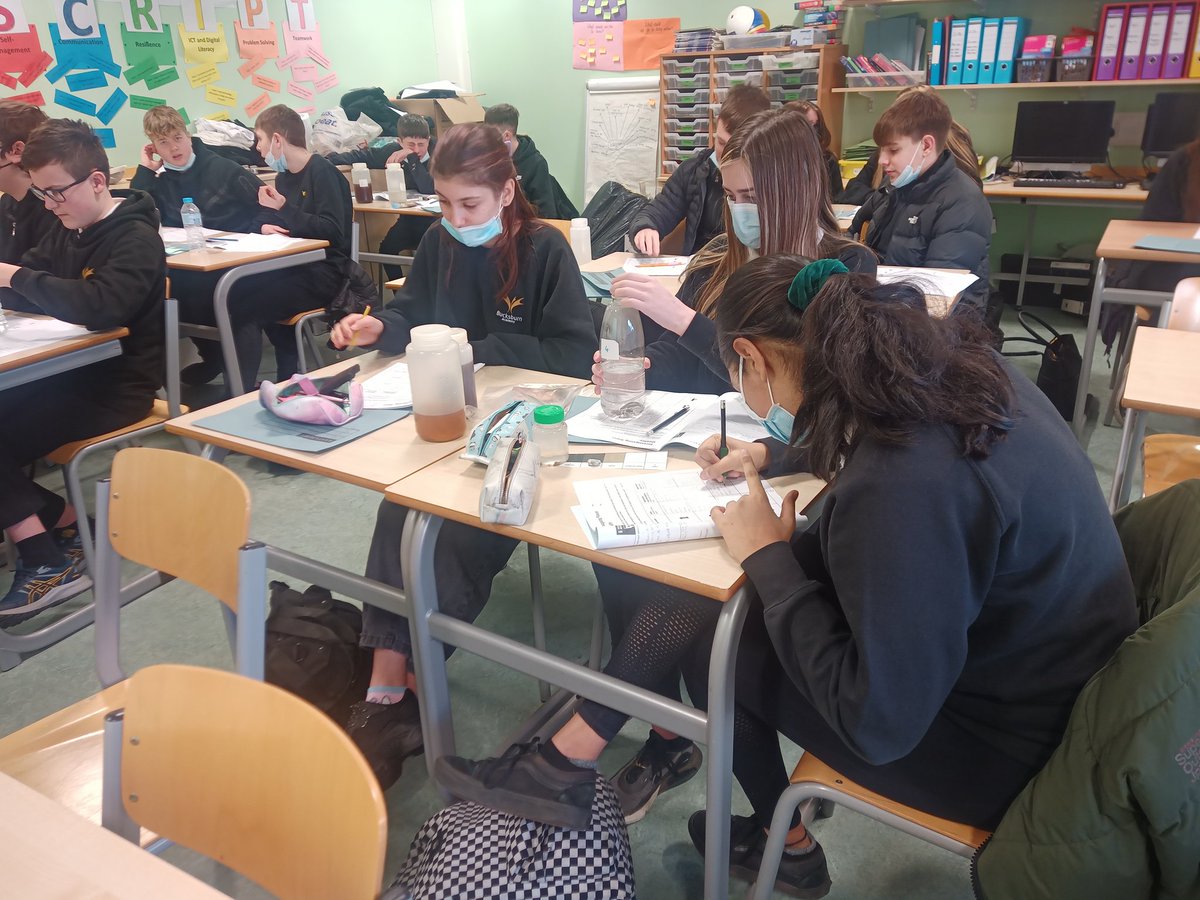 BucksburnWA's tweet photo. It has been a busy day in IDL for S3. 3E1 and 3C1 had the pleasure of a talk from David Rodgers CEO of @AREGtweet about the renewable energy sector. 3S1 and 3A1 have been testing water samples as part of their @PA_Schools ditch the dirt project. #STEMeducation  #scriptforsuccess https://t.co/wAh9XK7QJY