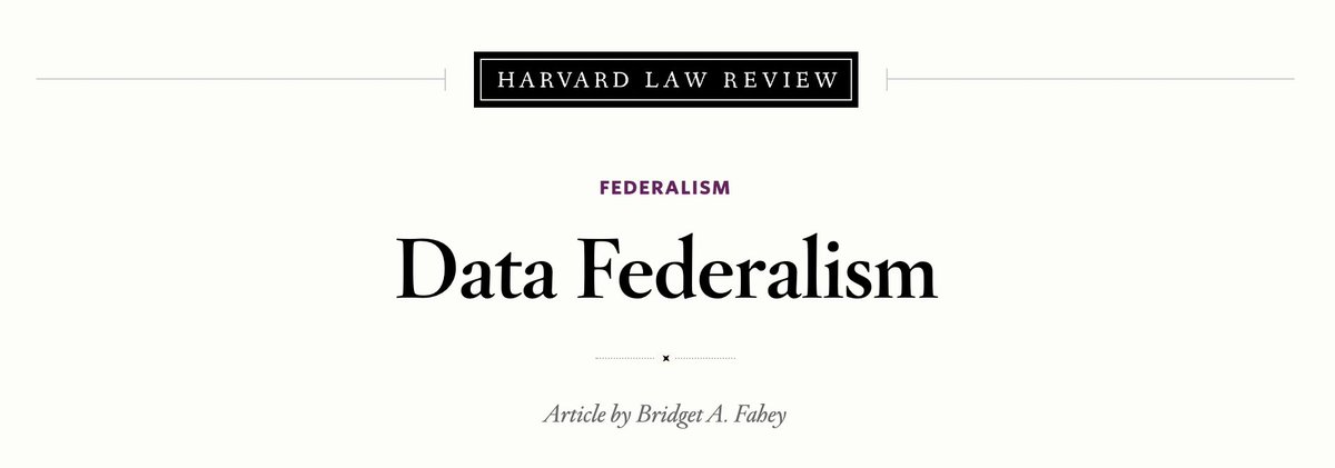 HarvLRev's tweet photo. Private data markets make the headlines, but our governments, too, gather and trade terabytes of our most intimate data.  @BridgetFahey analyzes intergovernmental data markets and the unorthodox administrative institutions that have arisen to govern them. https://t.co/l4OYujmBB2 https://t.co/ziZDciZeFE