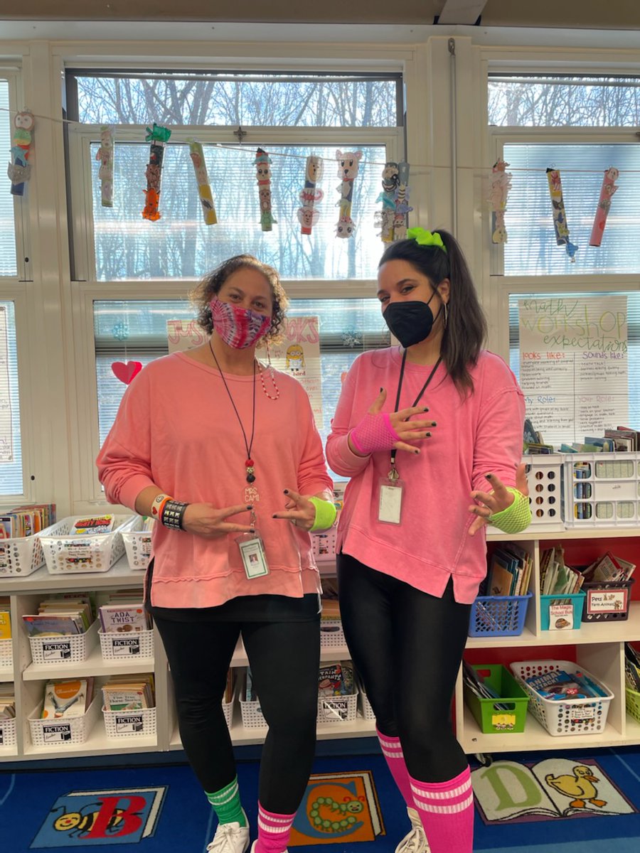 It's 80's Day here at RHE!! We are celebrating with lots of color and fun!! 🤩 <a href="/RikerHillRams/">Riker Hill Elementary School</a>