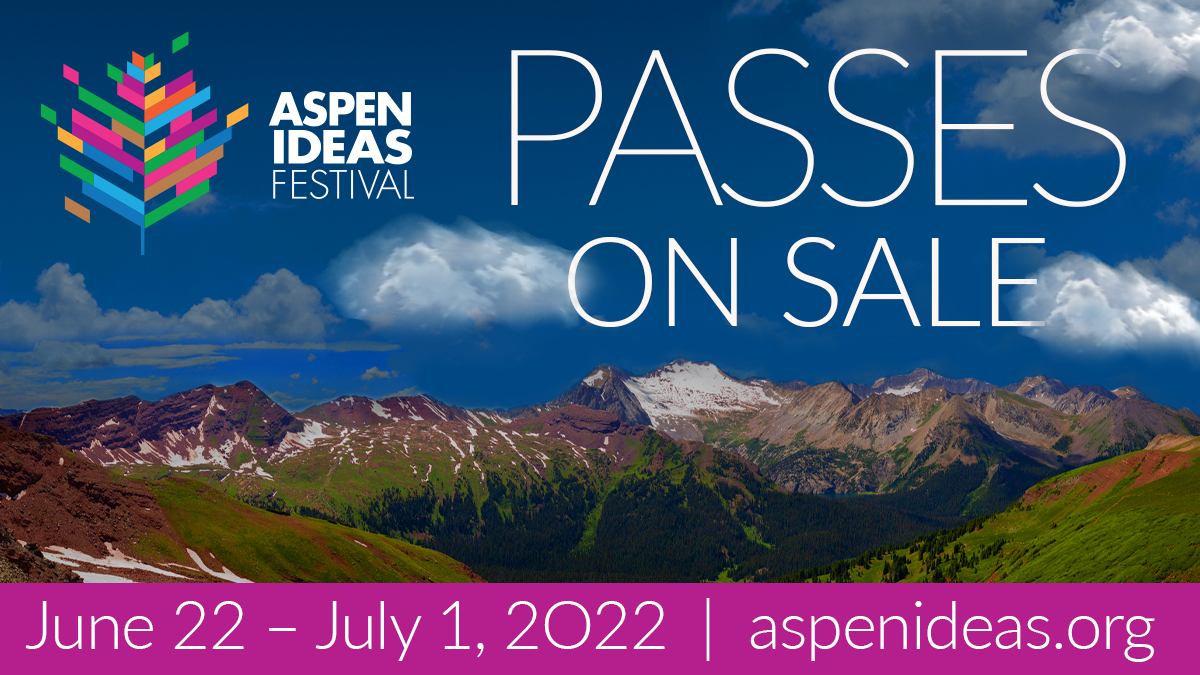 aspenideas's tweet image. The Aspen Ideas Festival returns this summer to explore big ideas on issues that touch all parts of our society- from tackling climate change &amp;amp; the future of cryptocurrency to bridging ideological divides &amp;amp; the power of human connection. Learn more 👉 bit.ly/AIF2022