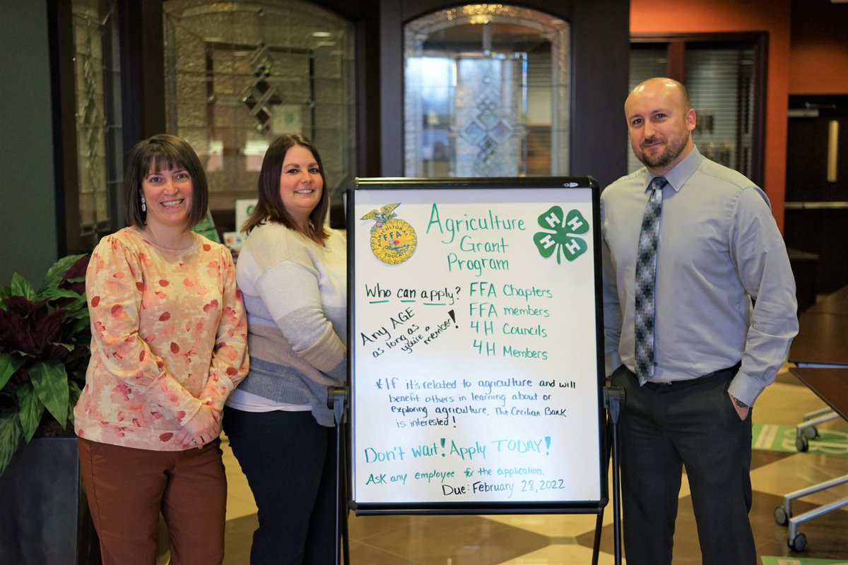 TheCecilianBank's tweet photo. Just in case you missed it… The Cecilian Bank has agriculture grants available for FFA and 4-H! 
For more information about TCB’s Agriculture Grant Program and to fill out the grant application, visit https://t.co/0ykHtuTO5r *By clicking the link, you will leave Twitter https://t.co/mwlXgBjowK