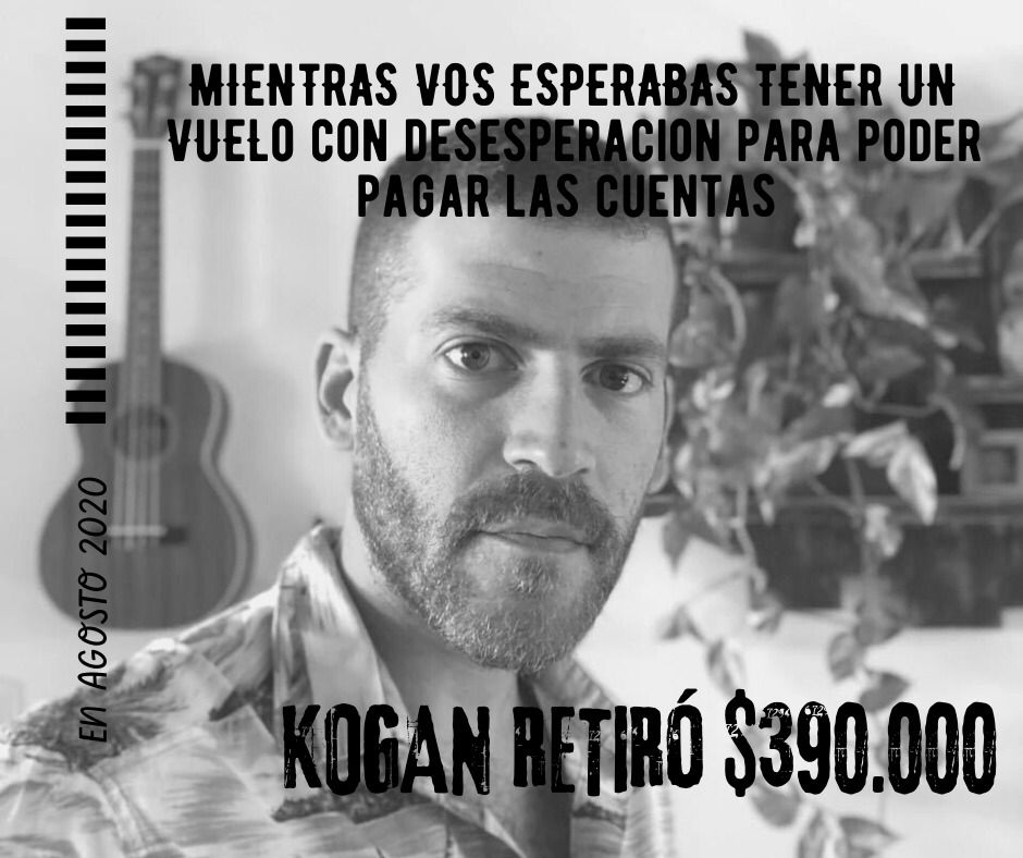 Los gastos ocultos de la cuenta corriente de @aeronavegantes 
Un nombre: Alejandro Kogan. Retiró en un solo mes $390.000 
(refereencia US$2955 cotización al 30 de agosto de 2020 ambito.com/contenidos/dol… )
#BreyLeaks #Breypapers #JPBreypapers #aeronavegantespapers