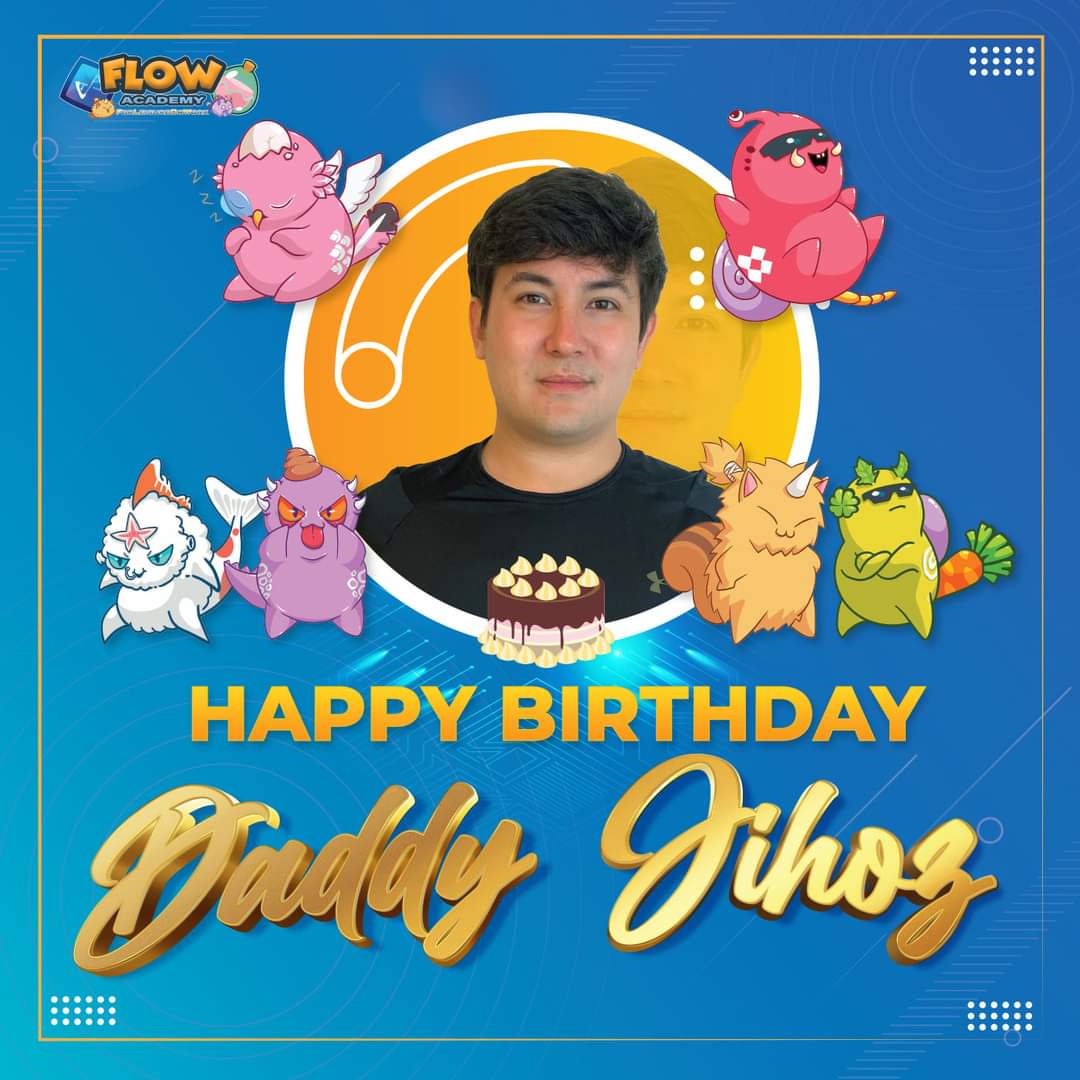 ryanflowcallos's tweet image. Happy Birthday Daddy Jihoz!

Wishing you all the best and love from Flow Academy! 

Thank you for giving us the opportunity to learn, play and earn! 

#AxieInfinity #FlowAcademy #DaddyJihoz @Jihoz_Axie  @AxieInfinity