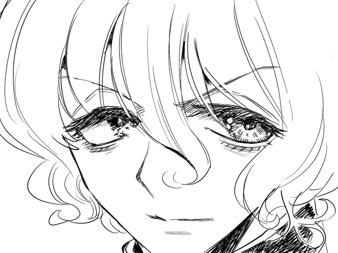 まつ毛の限界を模索中楽描き。 