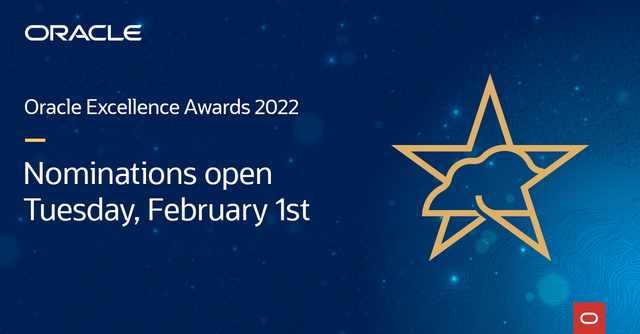 Nominations for <a href="/Oracle/">Oracle</a>'s Excellence #Awards are now open! Join the celebration to discover remarkable customer stories with Oracle Cloud Infrastructure (OCI) and #oraclepartners bit.ly/3uCv4M7