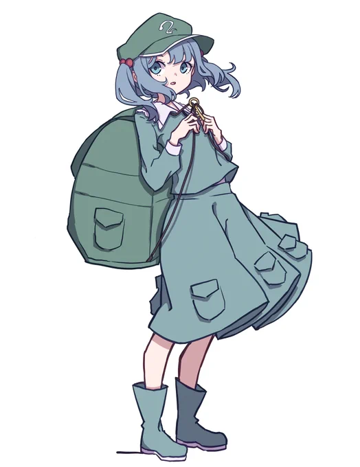 #深夜の真剣お絵描き60分一本勝負 
にとり 