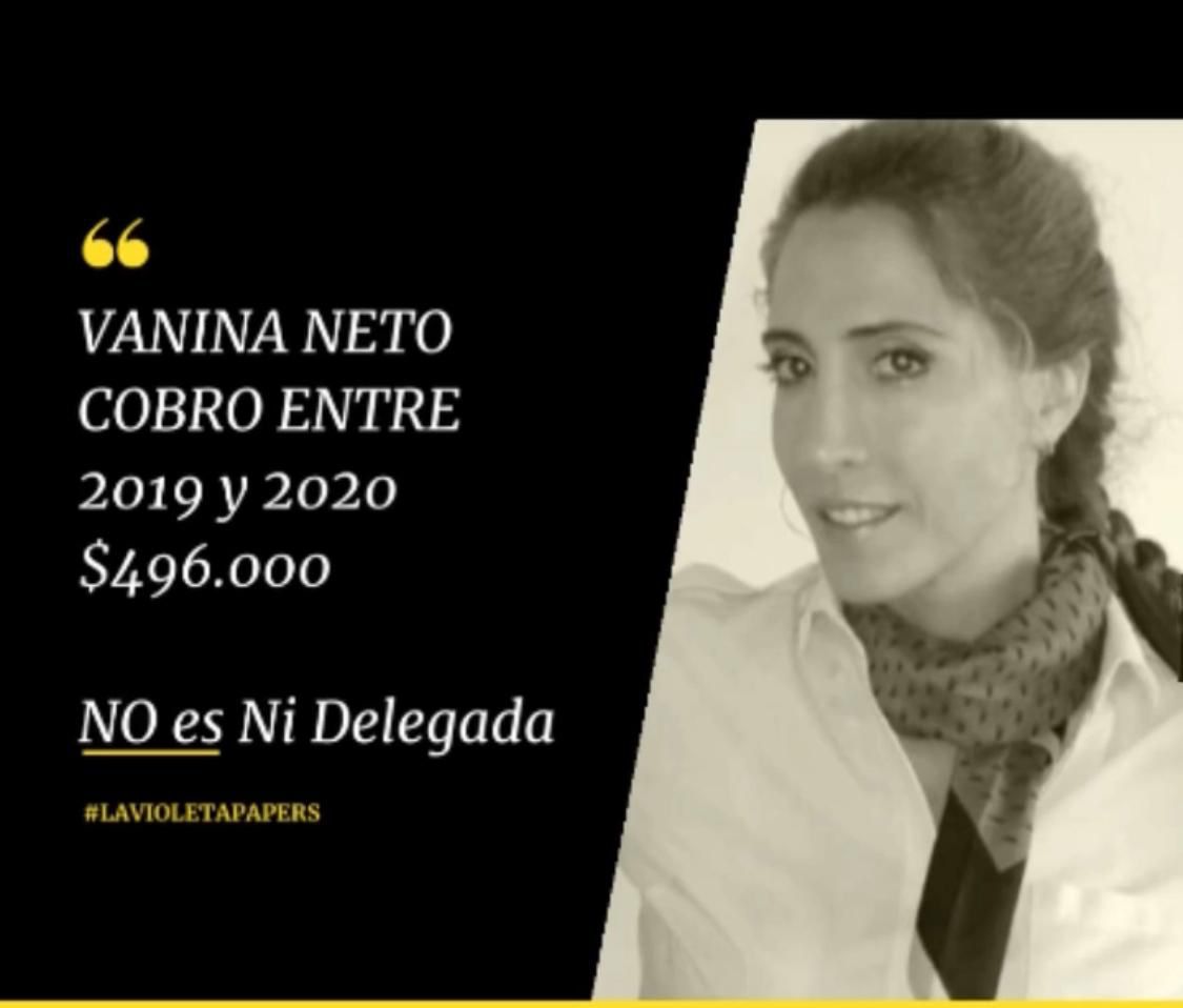 Vanina Neto cobró de @aeronavegantes $496.000 entre 2019 y 2020…No es ni delegada
#BreyLeaks #Breypapers #JPBreypapers #aeronavegantespapers