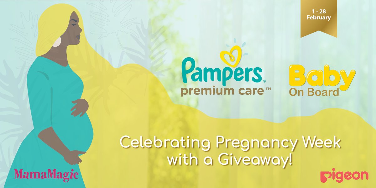 MamaMagicSA's tweet photo. [1/2] We are kicking off celebrating #PregnancyWeek with a giveaway from @Pigeon_SA  and the #PampersPremiumCare #BabyOnBoard competition! To stand a chance to #win this fantastic breastfeeding hamper, all you have to do is: https://t.co/PYbZwW12vS