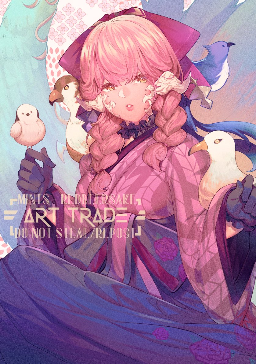 「My half of an art trade with @goldfishu 」|Mints♭♭ 🌱🦋 @ busy :’(のイラスト