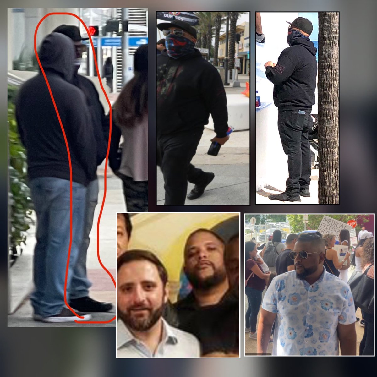 MIAagainstFash's tweet photo. Introducing Miami Vice City Proud Boy Nowell Salgueiro. We first discovered him attending Floridians First events and recognize him by his aviator glasses, slicked back hair, jewelry and wearing the same hat, sweater + shoes to several rallies. ππ
#DoxxYourBoys #PYOB #FAFO https://t.co/EH3ZLvEPoH