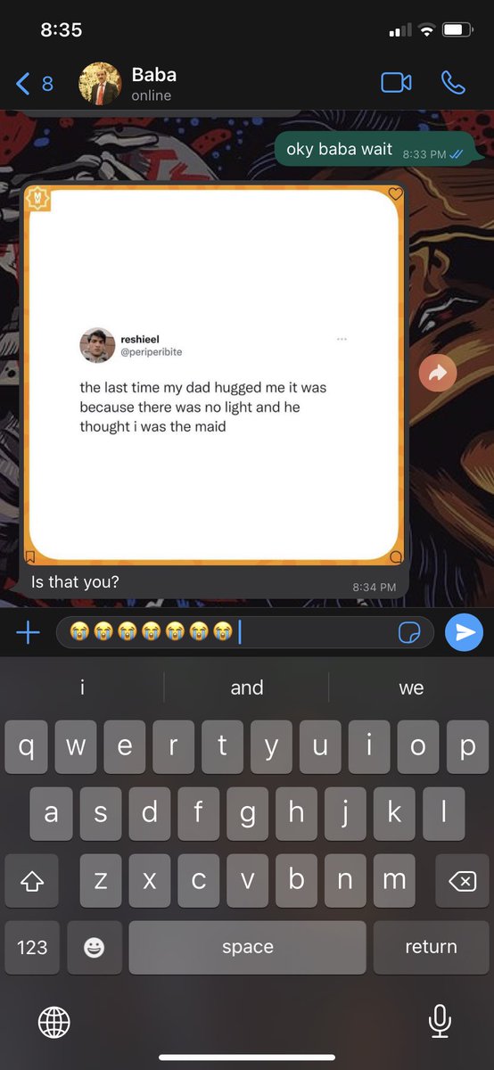 WHO TF SENT THIS TO MY DAD 😭😭😭