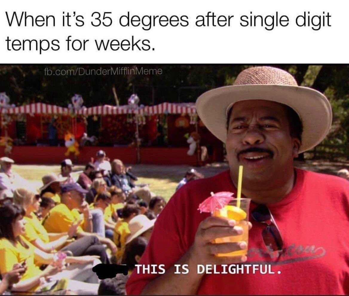 Brake4Coffee's tweet photo. Yes 🙌😂 but bring on higher temps! Anyone else?! #NWOhioprobs #WheresSpring https://t.co/EGESuuCeh5