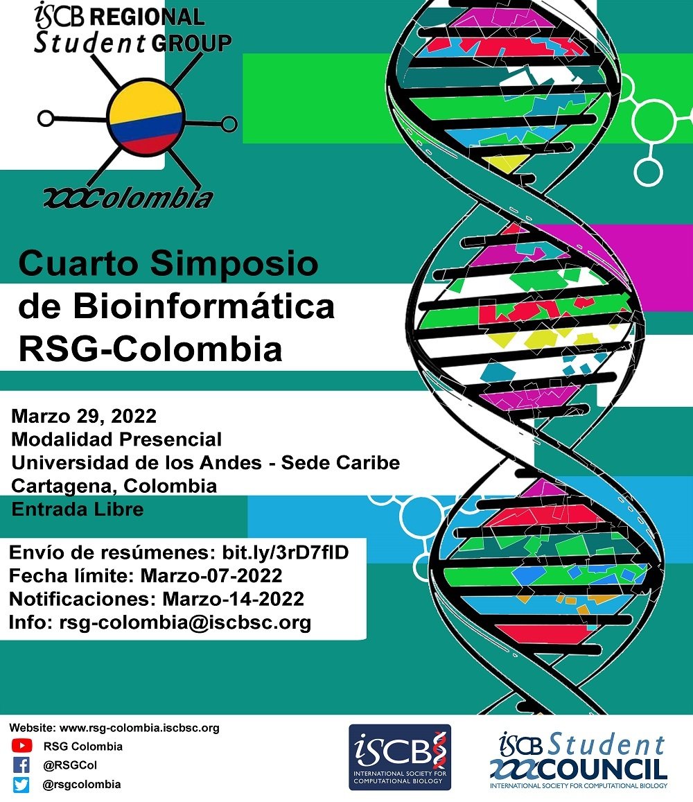 rsgcolombia's tweet photo. 🗣Y la sorpresa más esperada mi gente: ¡Nos vamos para Cartagena! #4toBioInfoCol Recien salido del horno, emocionados esperando sus resúmenes en este link https://t.co/FCmvnHsCwm
Please #RT #Colombia #Bioinformatics #Estudiantes #Presencial Bonus: Habrán ayudas económicas 🤯🤯🤯 https://t.co/irxsWpyk4A