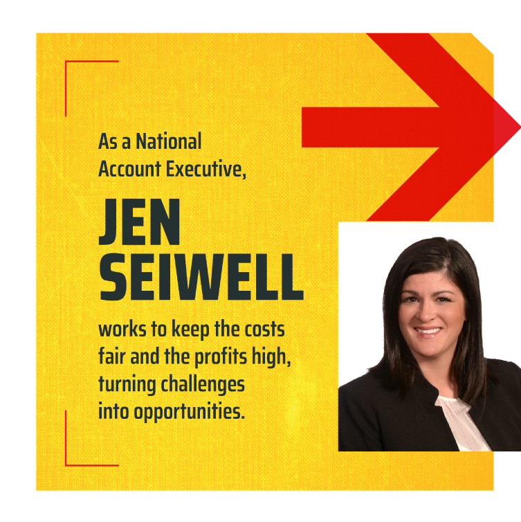 Saia_Inc's tweet photo. National Account Executive Jen Seiwell knows how to stay grounded. Family and great coworkers motivate her to keep Saia's book balanced. In her interview, she shares her keys to success. #saialtlfreight #jobspotlight https://t.co/4iDdYrMOst