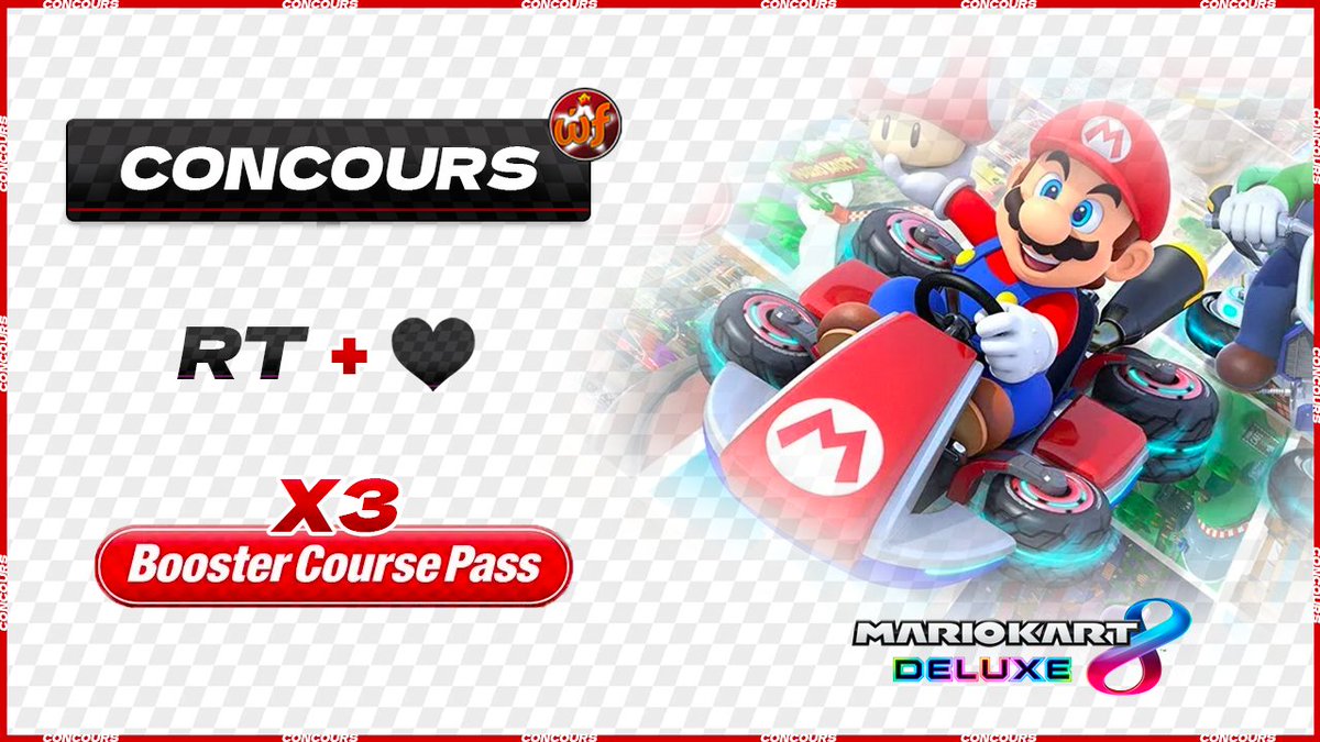 TeamWorldFriend's tweet image. 🎁CONCOURS🎁 pour fêter l'extension Mario Kart 8 Deluxe on vous offre des petits cadeaux 👀

Tenter de gagner 3 Pass circuits additionnels (DLC) #MarioKart8Deluxe 

RT + Fav pour Participer 
TAS 13/02/22 au soir (en stream)