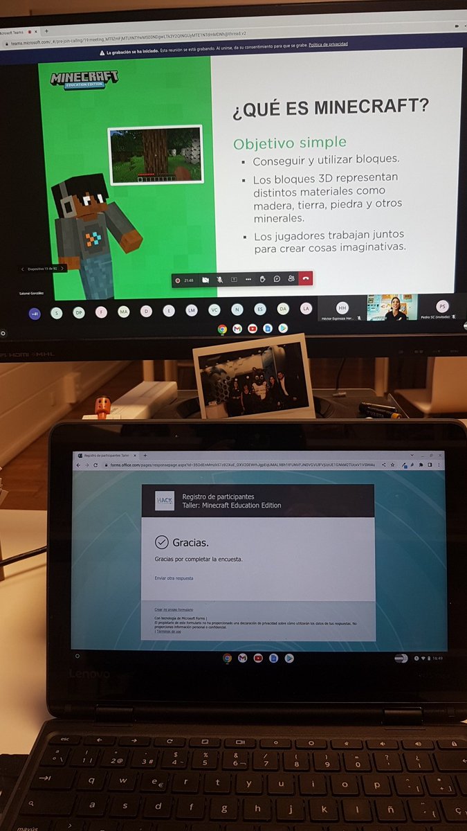 Robotica_rocio's tweet photo. #pensamientocomputacional, #Minecraft y #phyton interesante propuesta en el taller de @ForwardLearning #FLHack2022 https://t.co/TwrBP5Pj2g