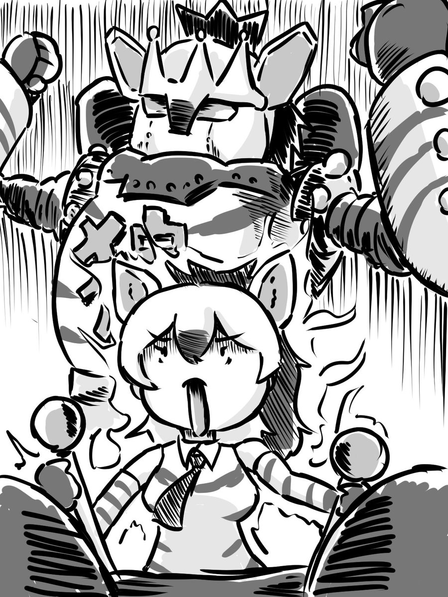 ウルフ大王を根性で動かすアードウルフちゃん 