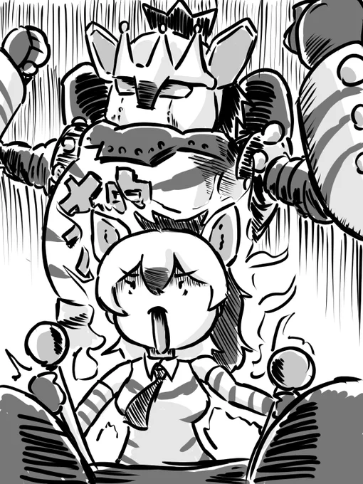 ウルフ大王を根性で動かすアードウルフちゃん 
