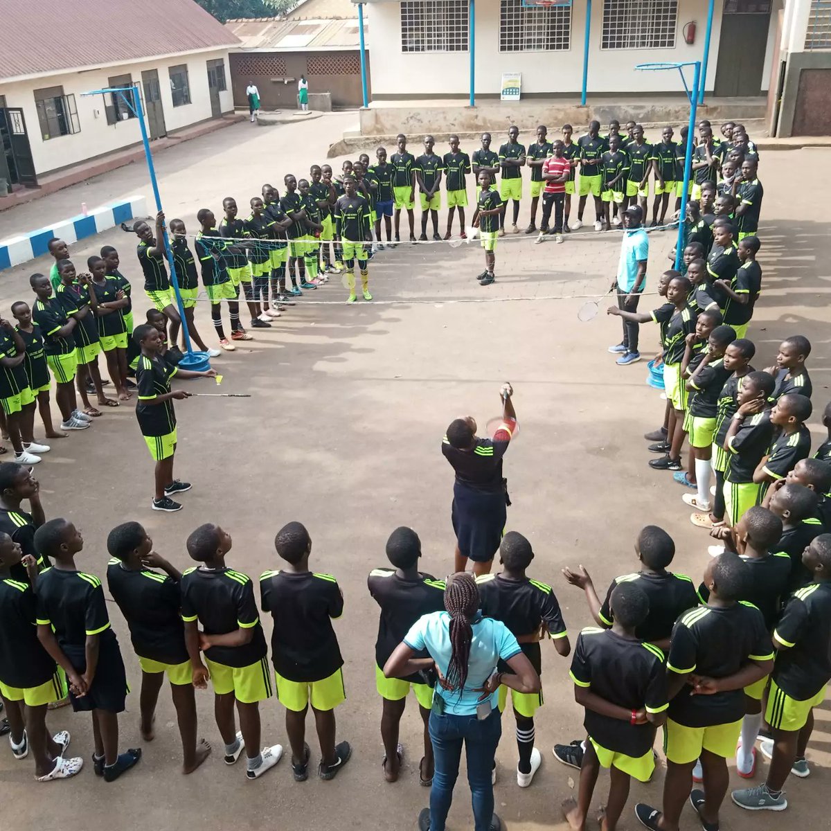 cfkbadminton's tweet photo. CFK Badminton Academy introduced at Caltec Academy Makerere.
#badmintonatitsbest #cfkcoaching https://t.co/L2eUXMDVQc