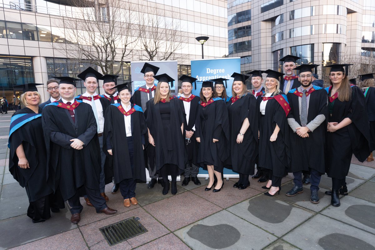 Over 500 apprentices at <a href="/ManMetUni/">Manchester Metropolitan Uni</a> were awarded their degrees as part of Manchester Met’s graduation celebrations at Bridgewater Hall on 12 January 2022. In recognition with #NationalApprenticeshipWeek, you can read more about this huge achievement here: bit.ly/3HGfhzO