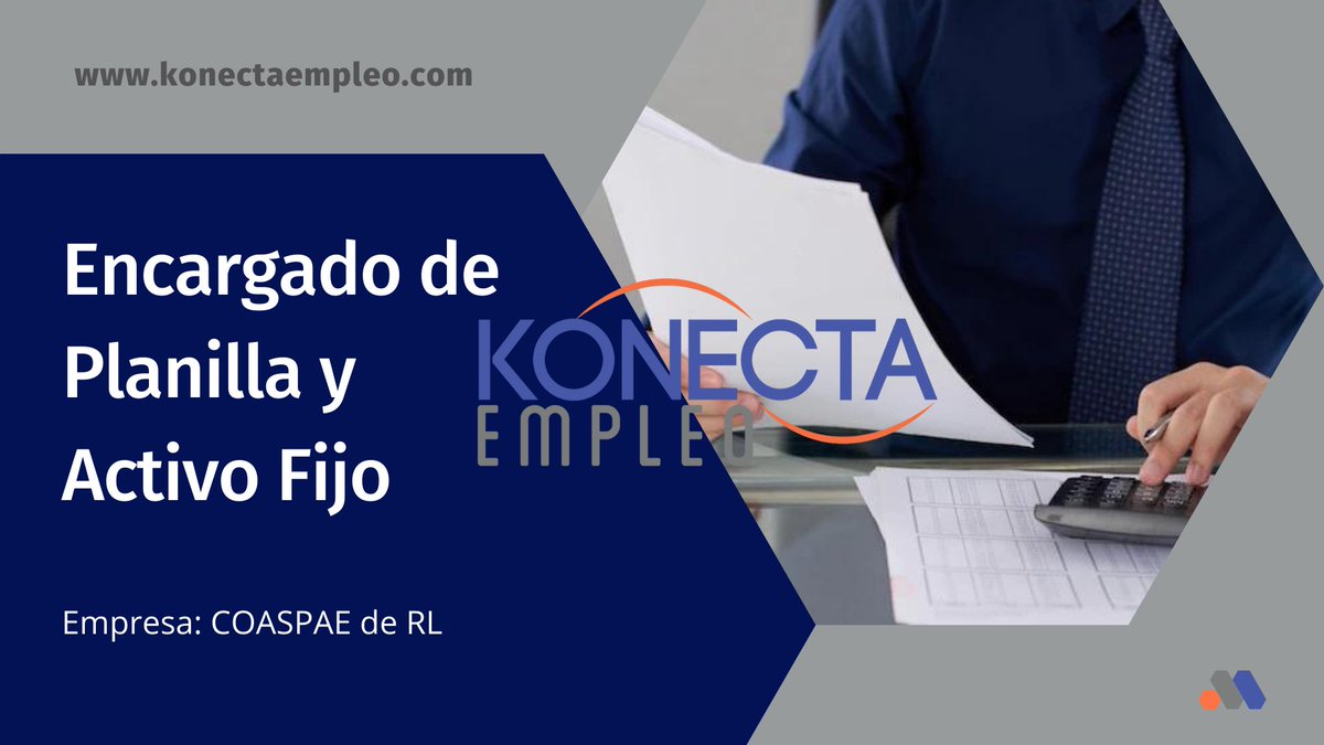 KonectaEmpleo's tweet photo. ¡Oportunidad de empleo El Salvador!

Para mayor detalle sobre las plazas y aplicar a ellas ingresa en el siguiente enlace: 
Encargado de Planilla y Activo Fijo https://t.co/YMEpKqasCC  

#trabajosv #konectaempleo #empleosv #vacantes #busquedadeempleo #elsalvador #bolsadeempleo https://t.co/cH1wdwj3gu